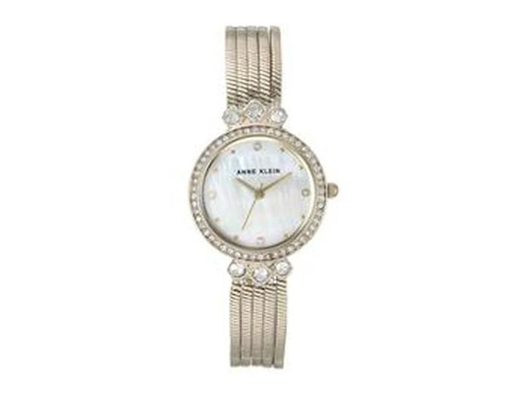 商品Anne Klein|花朵装饰手镯手表套装 AK-3202GBST,价格¥633,第2张图片详细描述