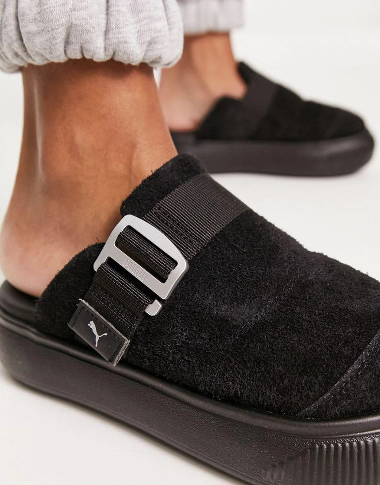 商品Puma|Puma Suede Mayu mules in black,价格¥355,第3张图片详细描述