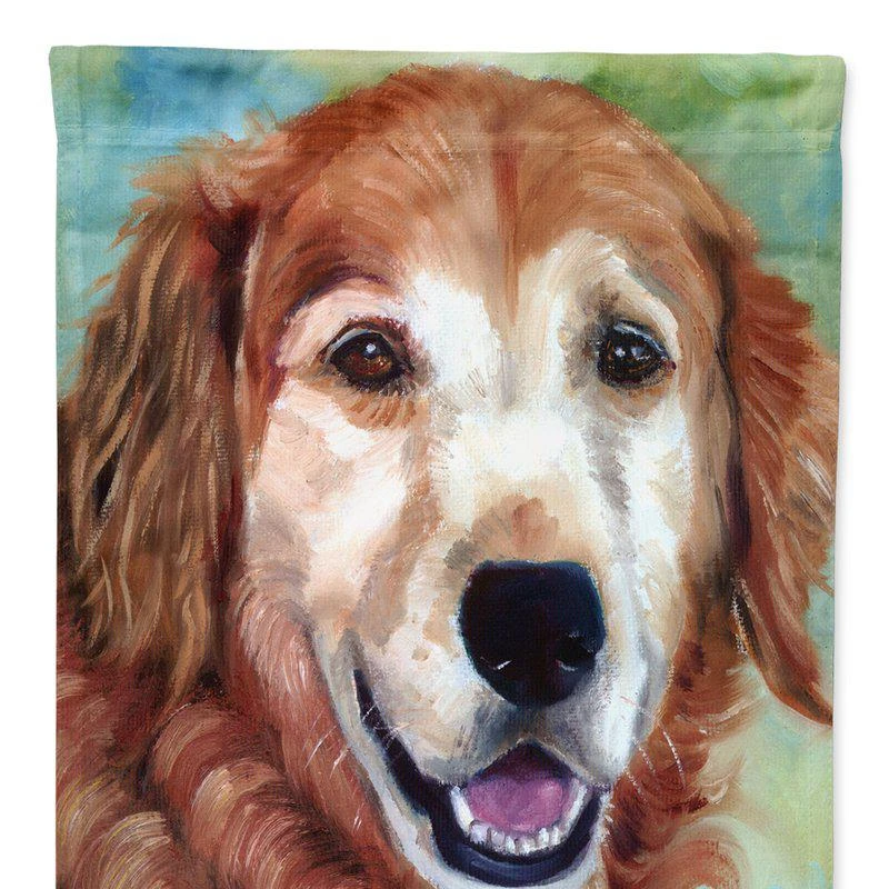 商品Caroline's Treasures|28 x 40 in. Polyester Golden Retriver Good Boy Flag Canvas House Size 2-Sided Heavyweight,价格¥328,第1张图片