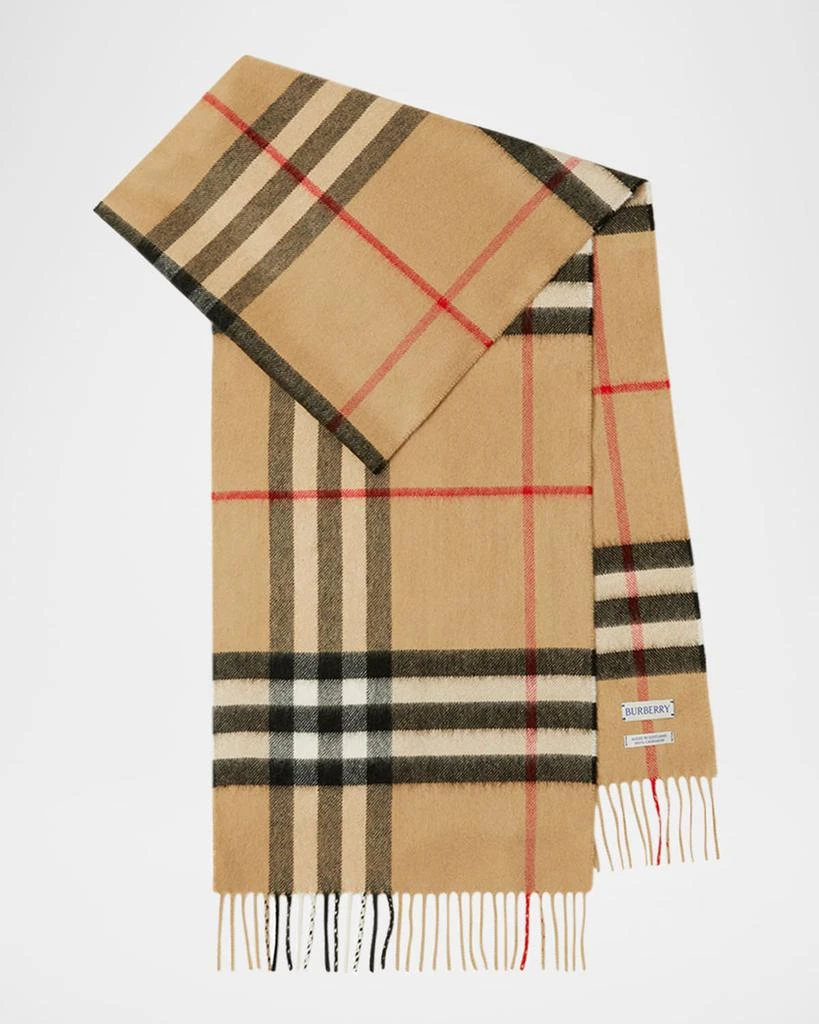 商品Burberry|Giant Check Cashmere Scarf,价格¥4864,第4张图片详细描述