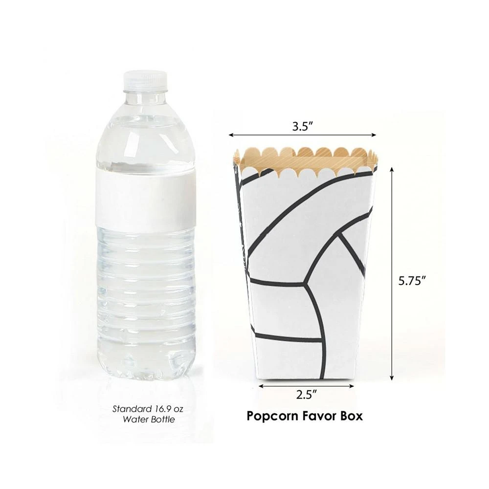 商品Big Dot of Happiness|Bump, Set, Spike - Volleyball - Party Favor Popcorn Treat Boxes - 12 Ct,价格¥127,第2张图片详细描述
