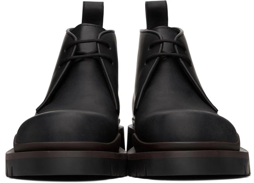 商品Bottega Veneta|Black & Brown Tire Desert Boots,价格¥8003,第2张图片详细描述