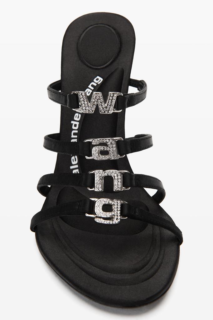 商品Alexander Wang|NALA 105 LOGO SANDAL IN SATIN,价格¥4971,第5张图片详细描述