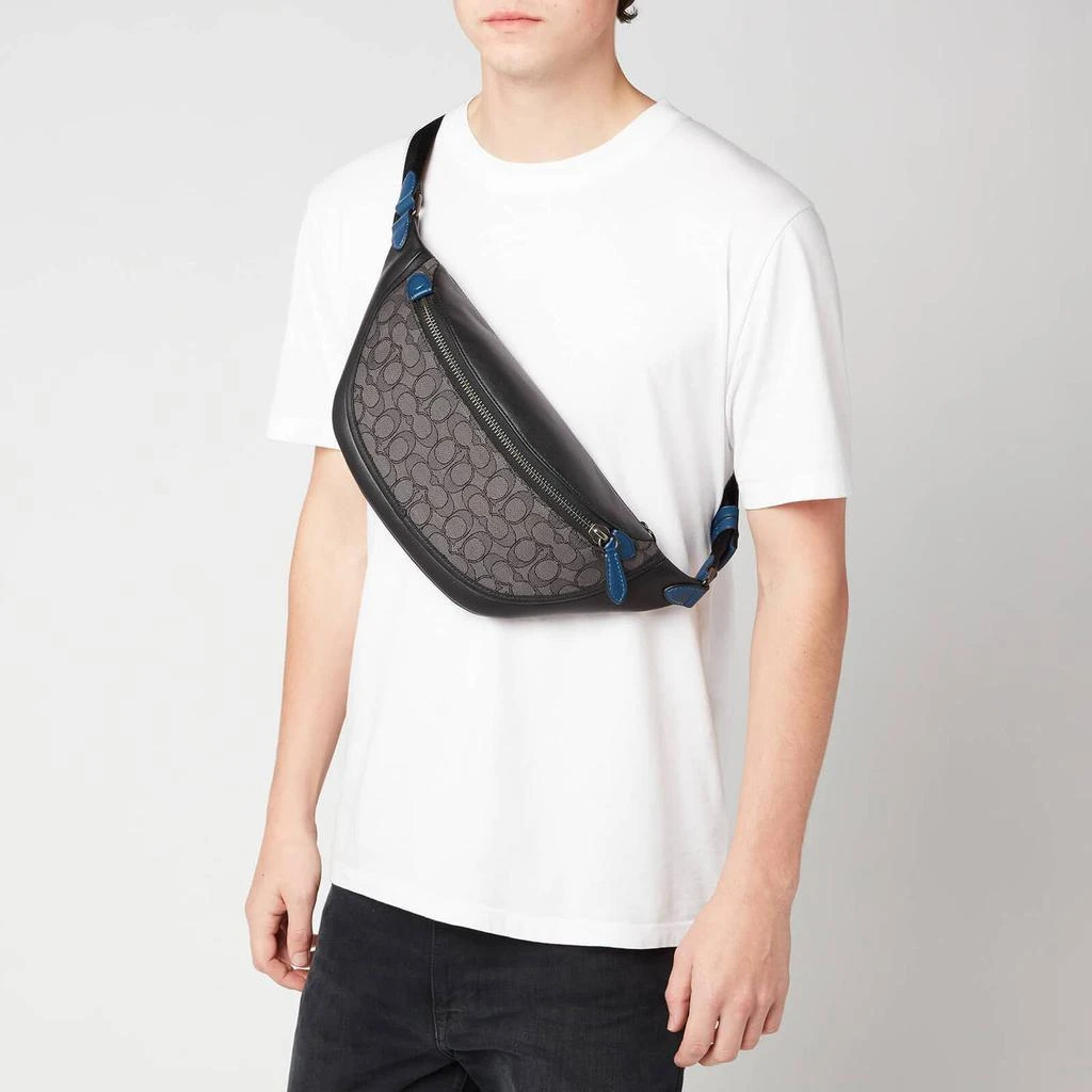 商品Coach|Coach Men's League Belt Bag - Charcoal/Black,价格¥1748,第2张图片详细描述