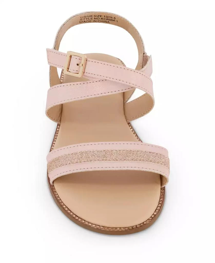 商品Kenneth Cole|Little Girls Metallic Glitter Dress Sandals,价格¥180,第4张图片详细描述