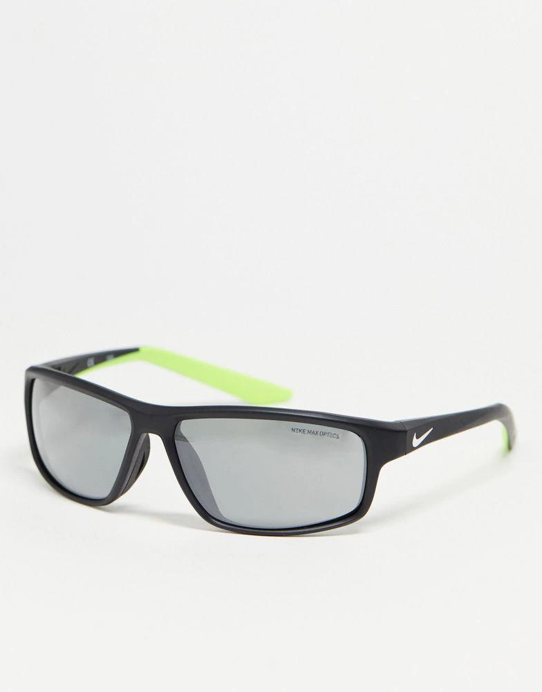 商品NIKE|Nike Rabid 22 performance sunglasses in black and silver,价格¥551,第1张图片