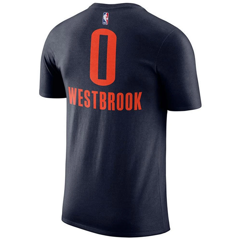 商品NIKE|Russell Westbrook Oklahoma City Thunder Statement Name and Number T-Shirt, Big Boys (8-20),价格¥263,第1张图片