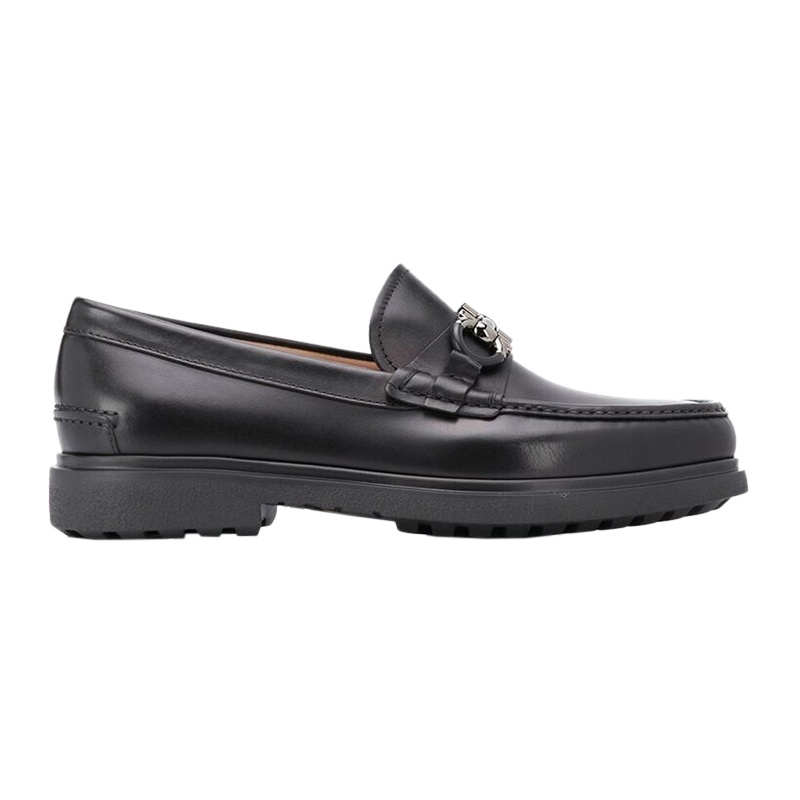 商品[国内直发] Salvatore Ferragamo|SALVATORE FERRAGAMO 黑色男士乐福鞋 0735190,价格¥6033,第1张图片