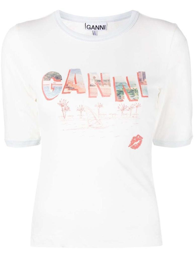 商品Ganni|Logo t-shirt,价格¥352,第1张图片