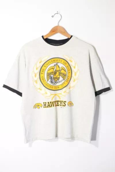商品Urban Outfitters|Vintage University of Iowa Boxy Layered T-shirt,价格¥743,第1张图片