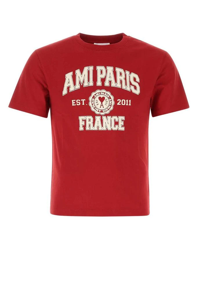 商品AMI|AMI Paris Logo Printed Crewneck T-Shirt,价格¥696,第1张图片