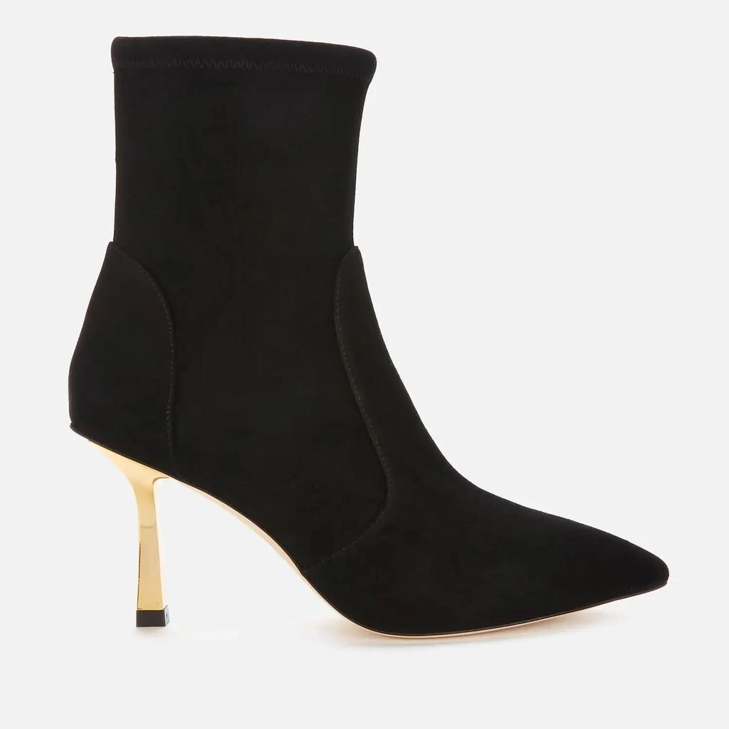 商品Stuart Weitzman|Stuart Weitzman Women's Max 85 Suede Ankle Boots - Black/Gold,价格¥1527,第1张图片