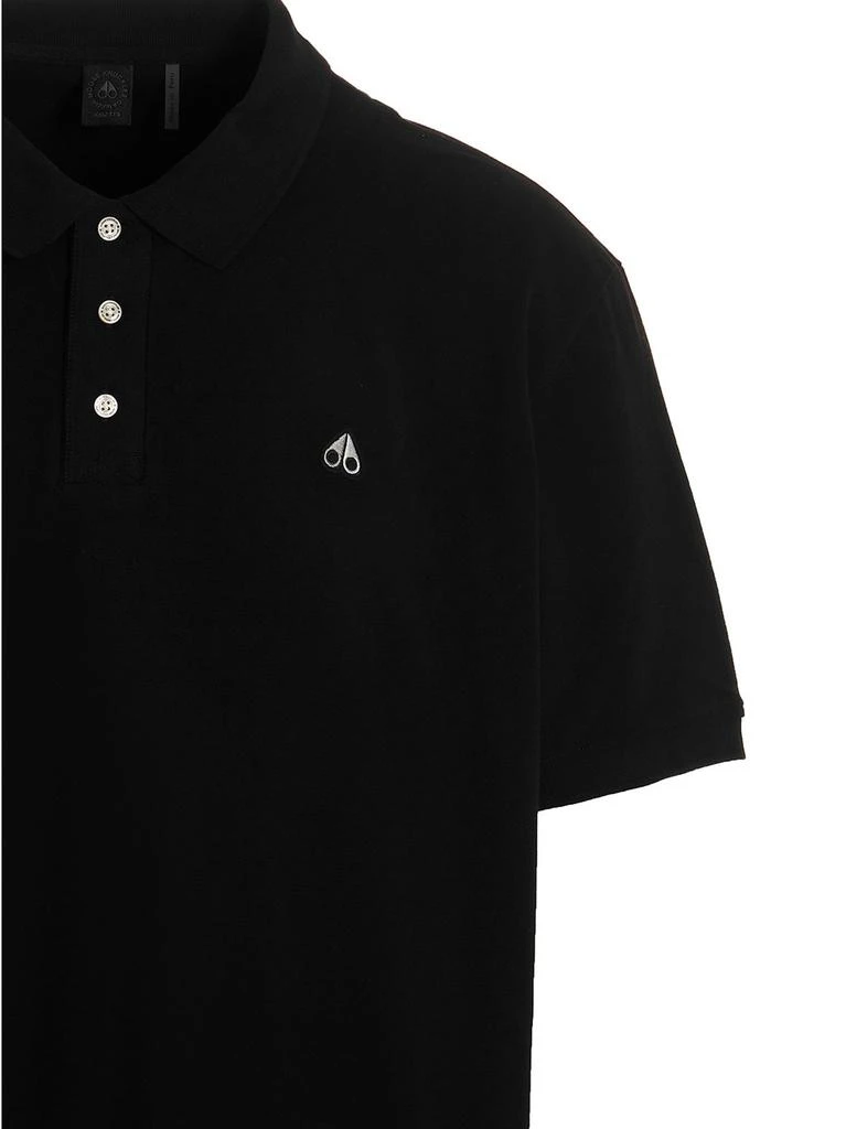 商品Moose Knuckles|Moose Knuckles Pique Logo Embroidered Polo Shirt,价格¥1135,第3张图片详细描述