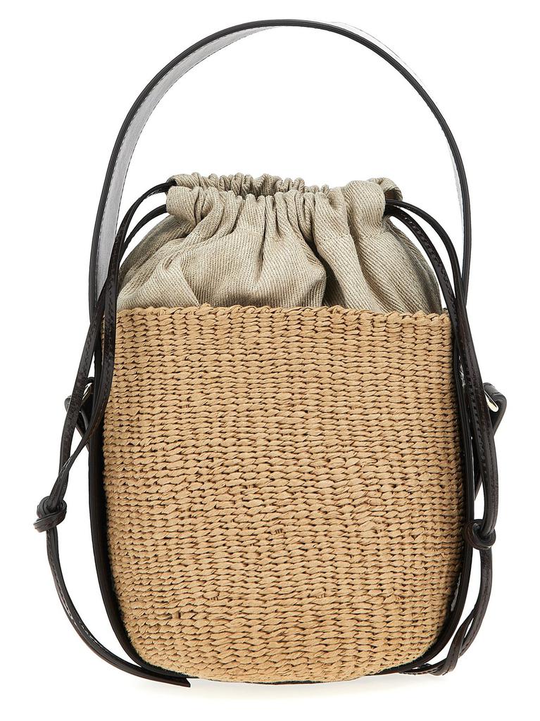 【Chloe】SMALL WOODY BASKET◆CHC24WS381O43 Chloe Small Woody Basket Kohlbrown FW24 Italy Women Handbag