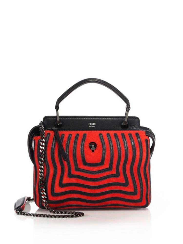 商品Fendi|Dotcom Striped Leather Satchel,价格¥12936,第1张图片