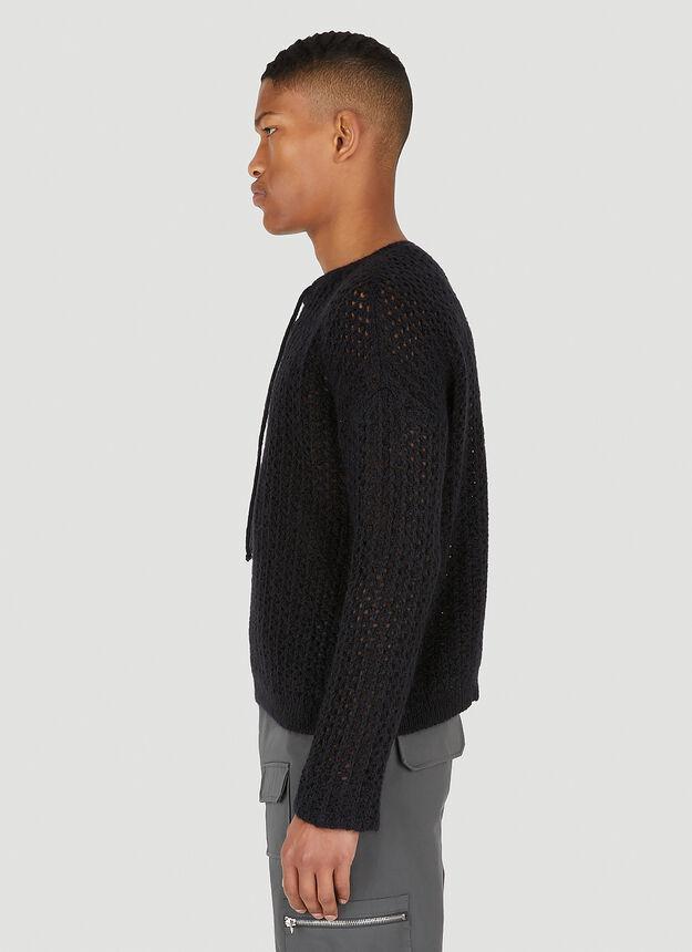 商品Yves Saint Laurent|Lattice Knit Top in Black,价格¥10159,第5张图片详细描述