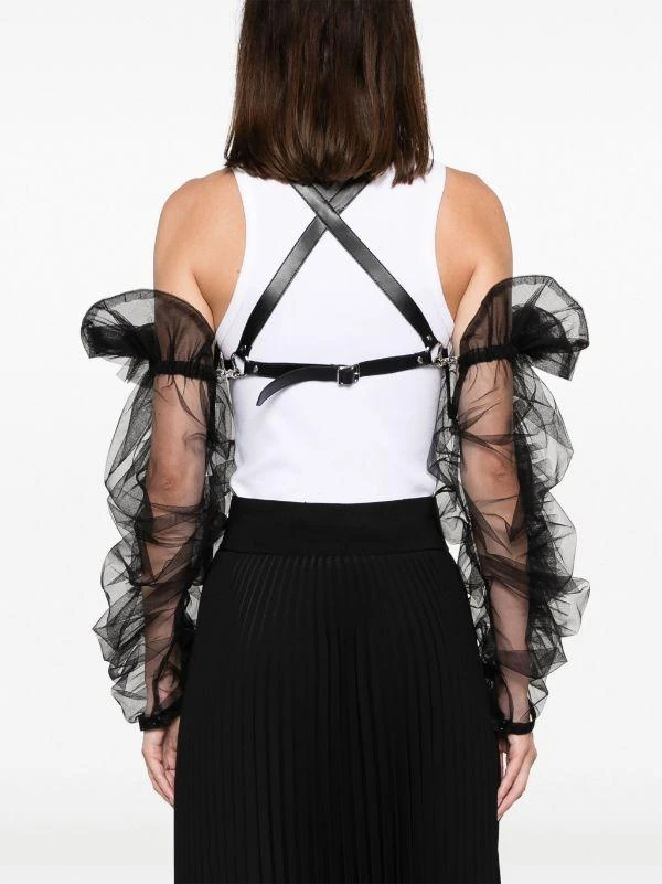 商品COMME DES GARCONS BLACK|COMME DES GARCONS NOIR WOMEN CHIFFON HARNESS VEST,价格¥4937,第2张图片详细描述