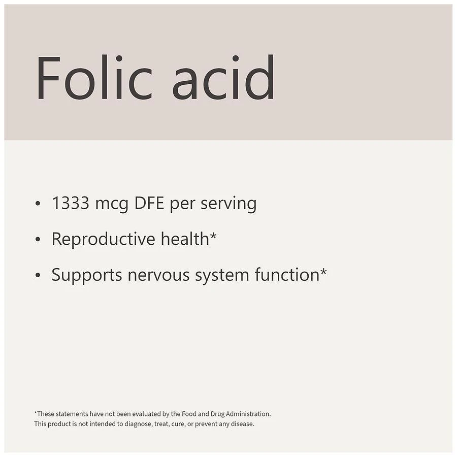 Folic Acid 1333 mcg DFE Tablets 商品