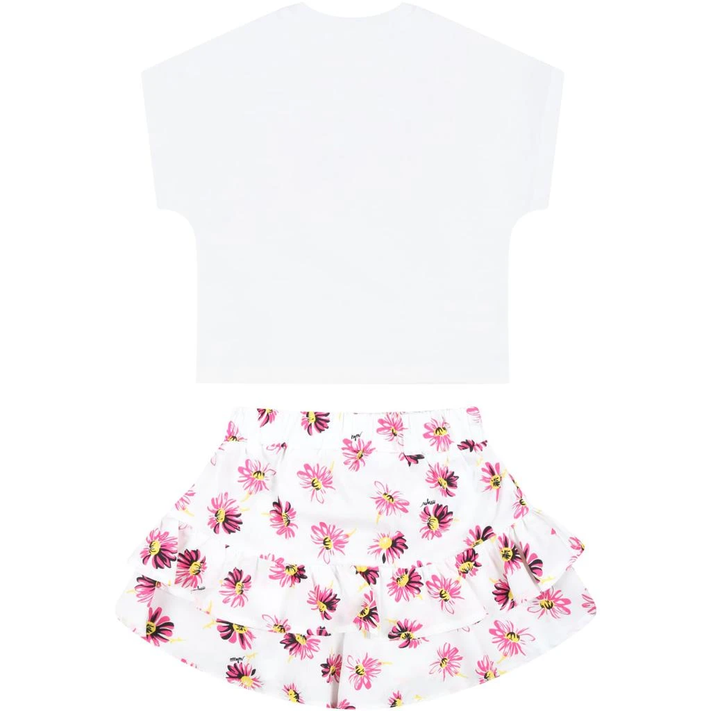 商品MSGM|MSGM White Set For Baby Girl Avec Logo,价格¥1087,第2张图片详细描述