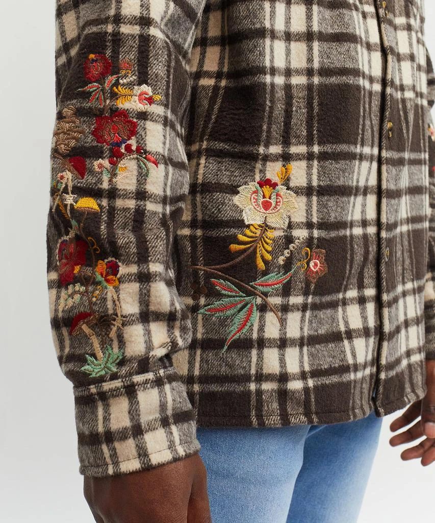 商品Reason Clothing|Botanic Embroidered Overshirt,价格¥38,第2张图片详细描述