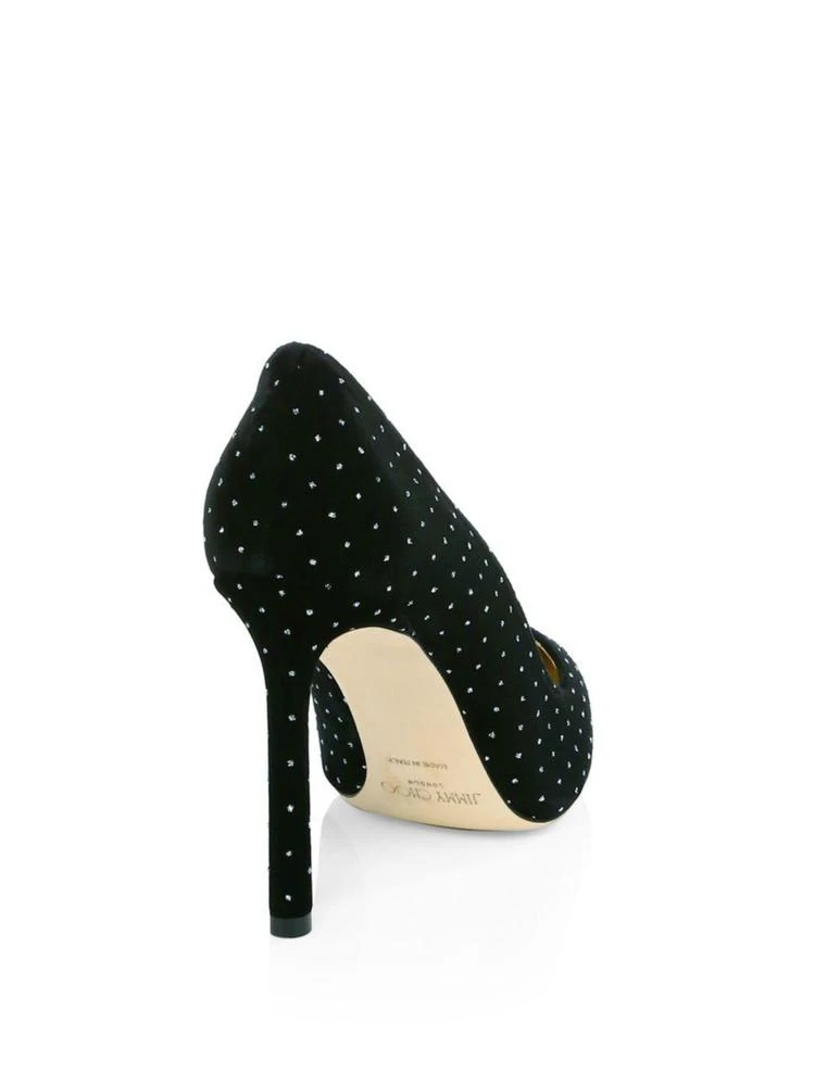 商品Jimmy Choo|Romy Glitter Dot Velvet Pumps,价格¥2174,第2张图片详细描述