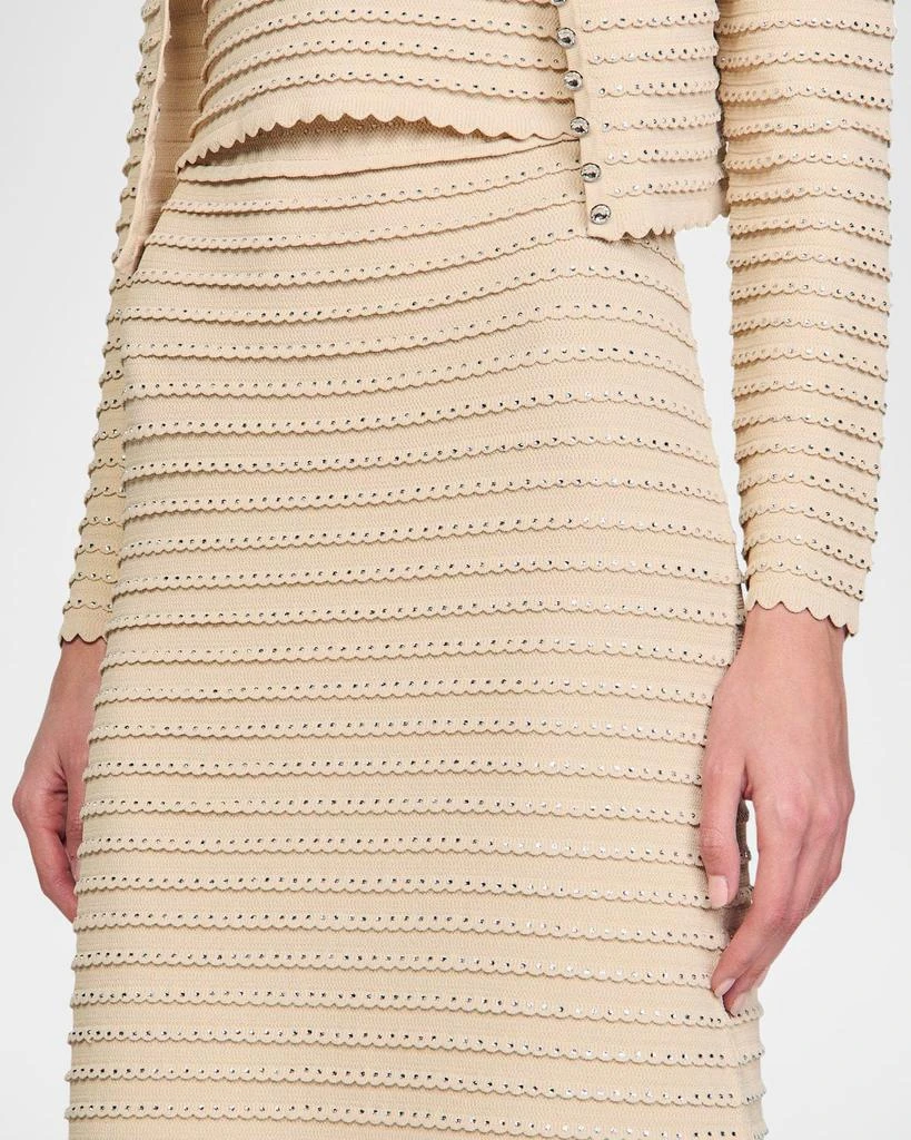 商品Sandro|Merveilleuse Embellished Midi Skirt,价格¥3483,第5张图片详细描述