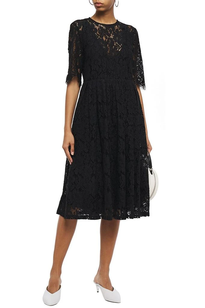 商品Ganni|Everdale pleated corded lace midi dress,价格¥788,第2张图片详细描述