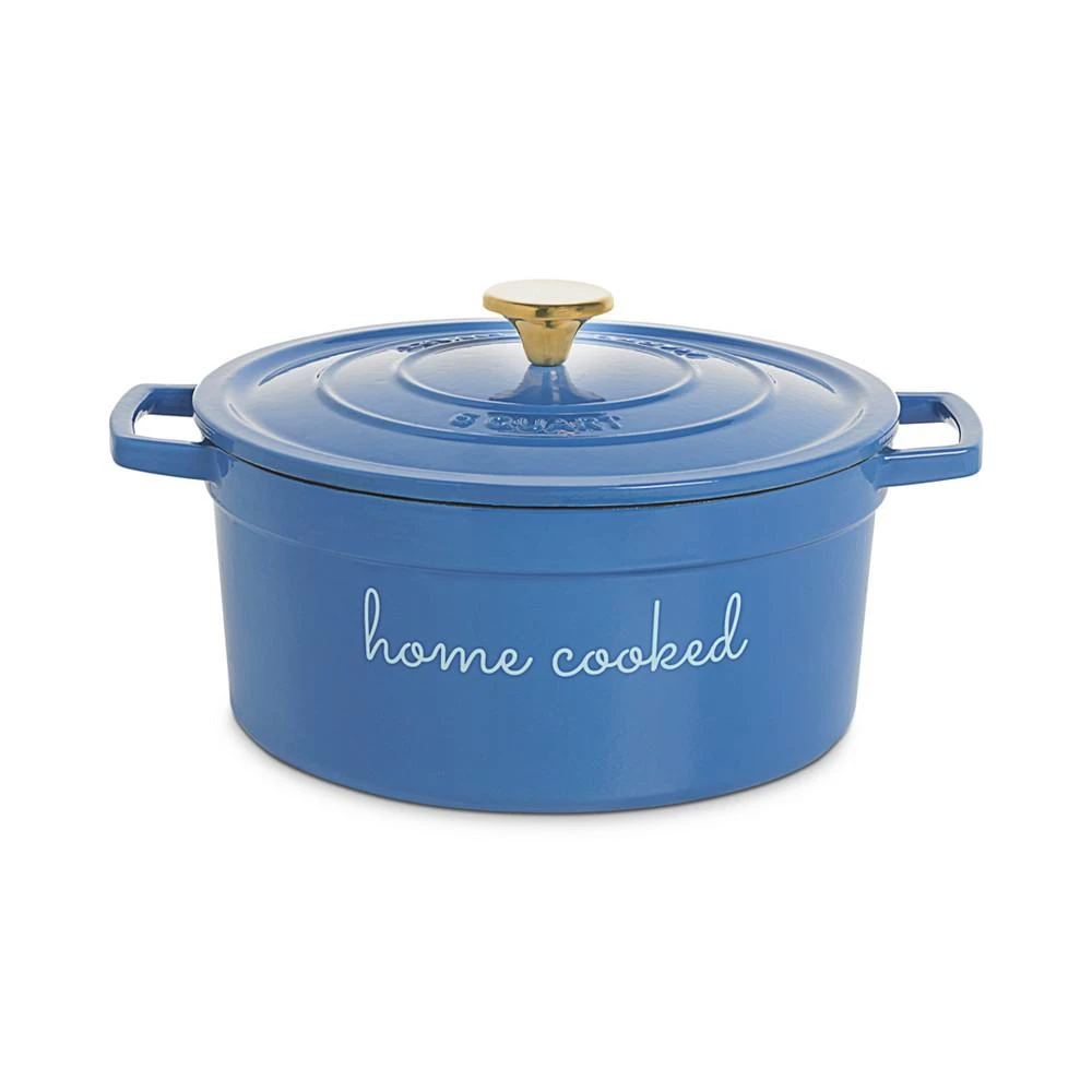 商品Martha Stewart|6-Qt. 珐琅铸铁锅,价格¥449,第1张图片
