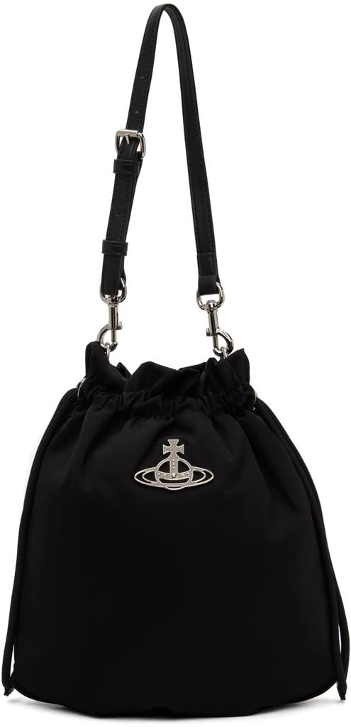 商品Vivienne Westwood|Black Re-Nylon Drawstring Bag,价格¥3727,第1张图片