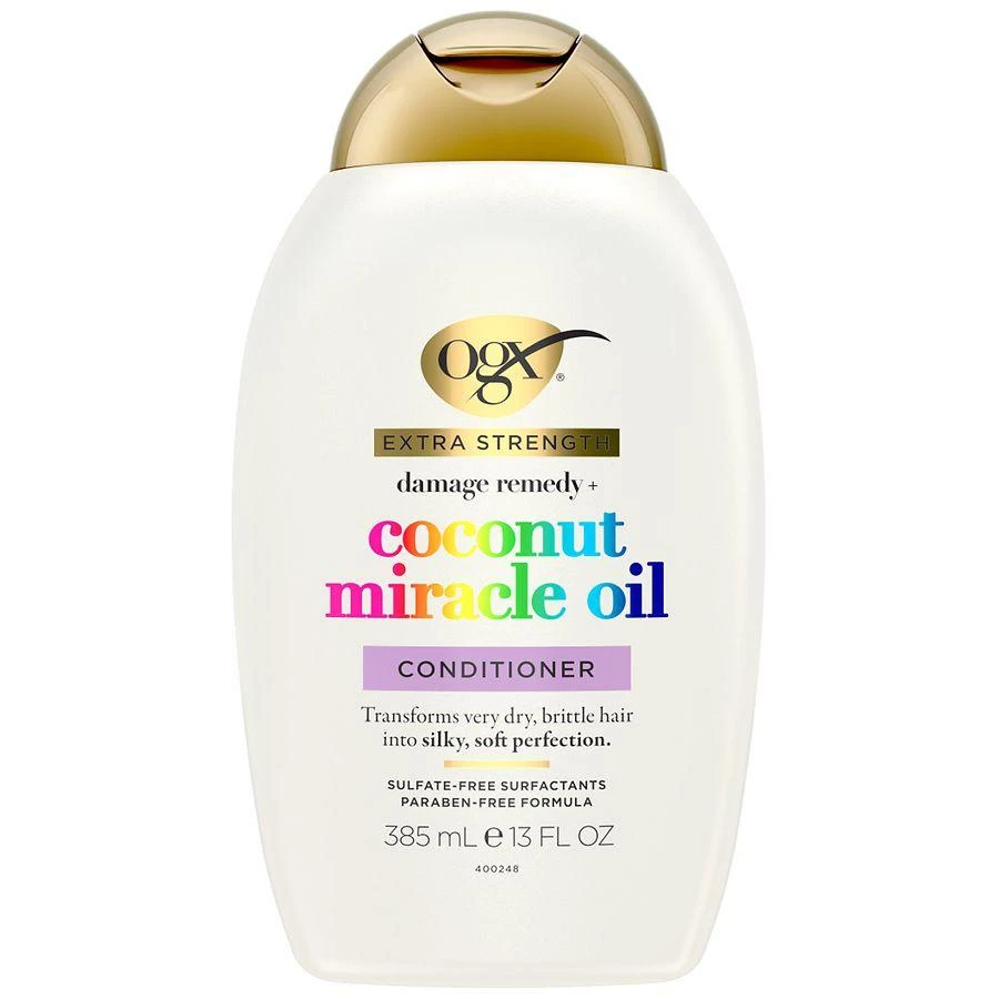 商品OGX|Extra Strength Damage Remedy + Coconut Oil Conditioner Coconut Milk, Tangerine, & Warm Vanilla,价格¥89,第1张图片