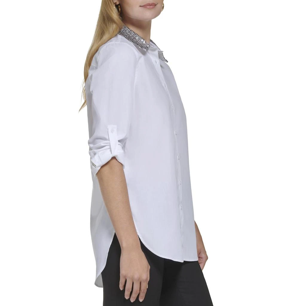 商品Calvin Klein|Boyfriend Tunic with Sequin,价格¥317,第3张图片详细描述