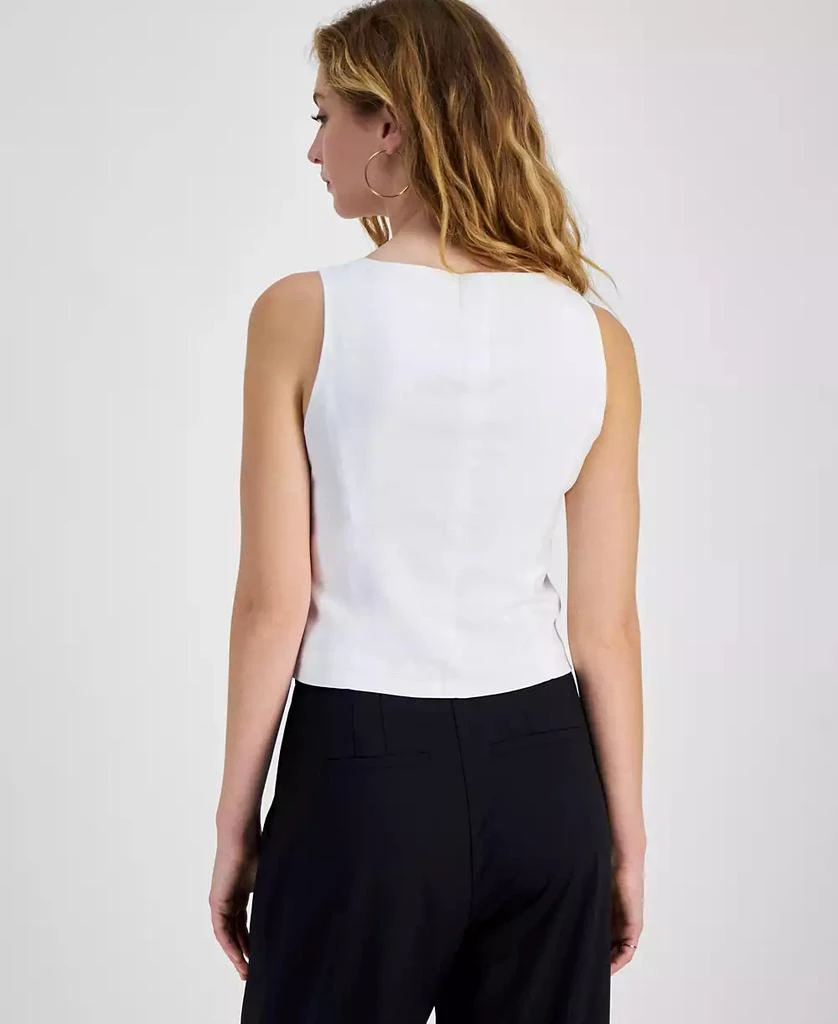 商品Bar III|Women's Sleeveless Square-Neck Vest, Exclusively at Macy's,价格¥133,第4张图片详细描述