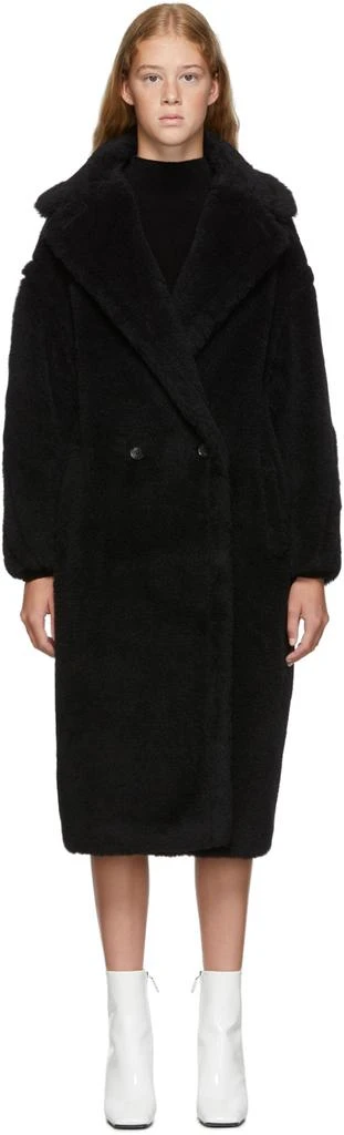 商品Max Mara|Black Teddy Bear Coat,价格¥28767,第1张图片