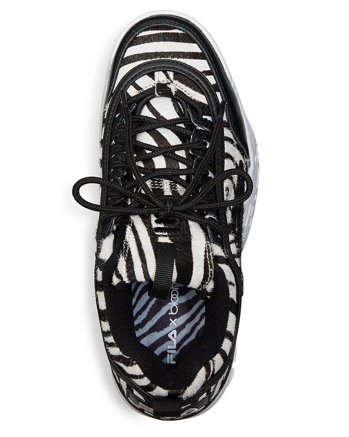 商品Fila|Women's Disruptor 2 Zebra-Print Platform Sneakers - 100% Exclusive,价格¥629,第3张图片详细描述