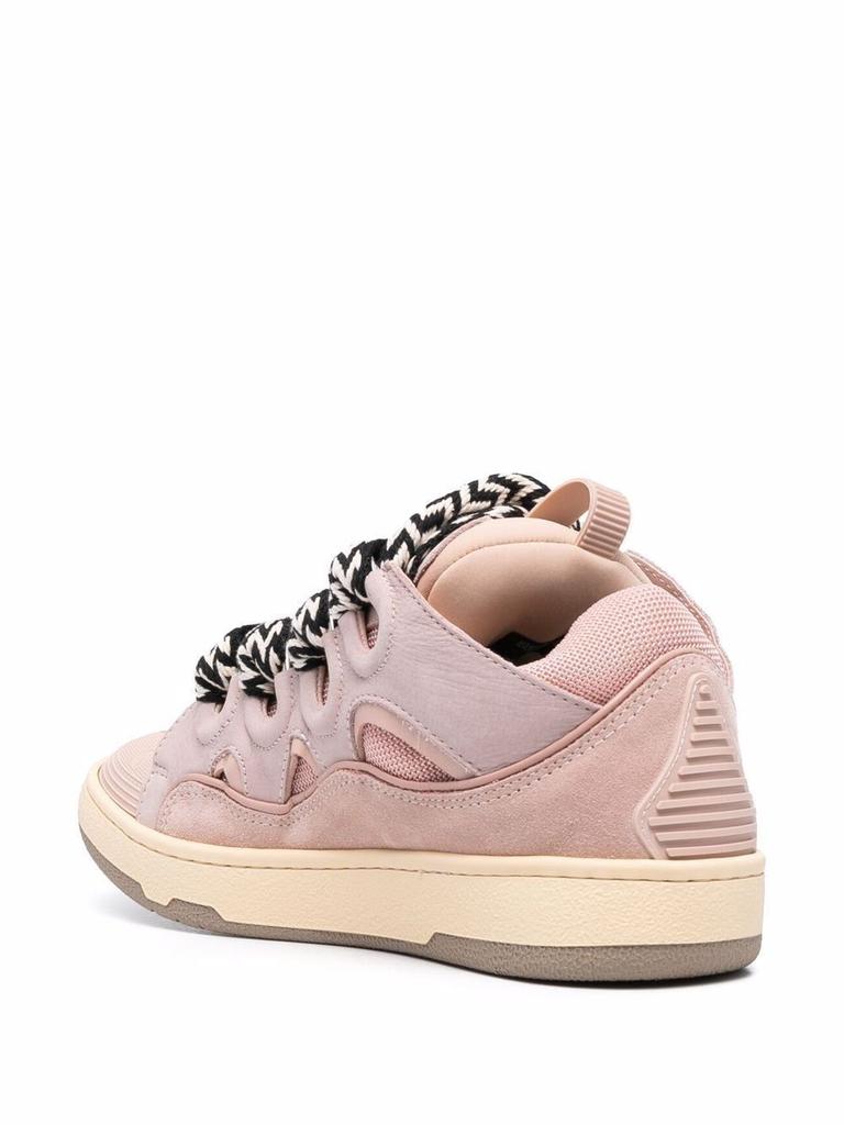 Lanvin Women's  Pink Leather Sneakers商品第3张图片规格展示