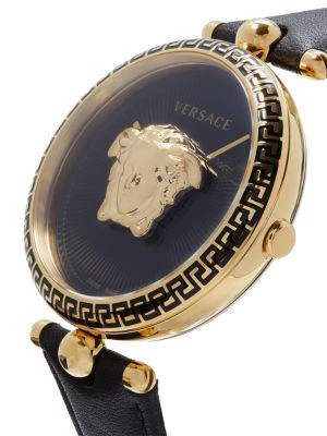 商品Versace|39MM Stainless Steel & Leather Strap Watch,价格¥6292,第3张图片详细描述