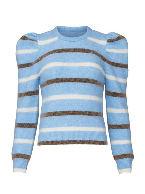 商品[二手商品] Derek Lam|Puff Sleeve Stripe Alpaca Blend Sweater,价格¥532,第4张图片详细描述