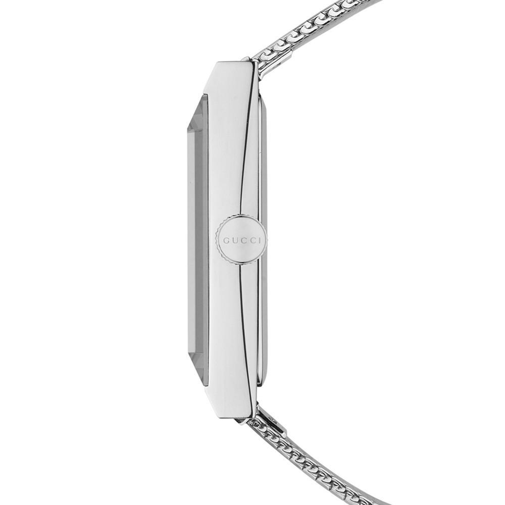 商品Gucci|G-Frame Stainless Steel Mesh Bracelet Watch 21x34mm,价格¥9955,第5张图片详细描述