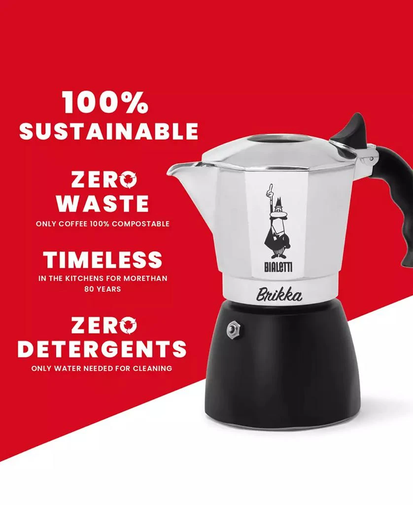 商品Bialetti|Brikka 7 OZ 4 Cups Coffeemaker,价格¥556,第4张图片详细描述