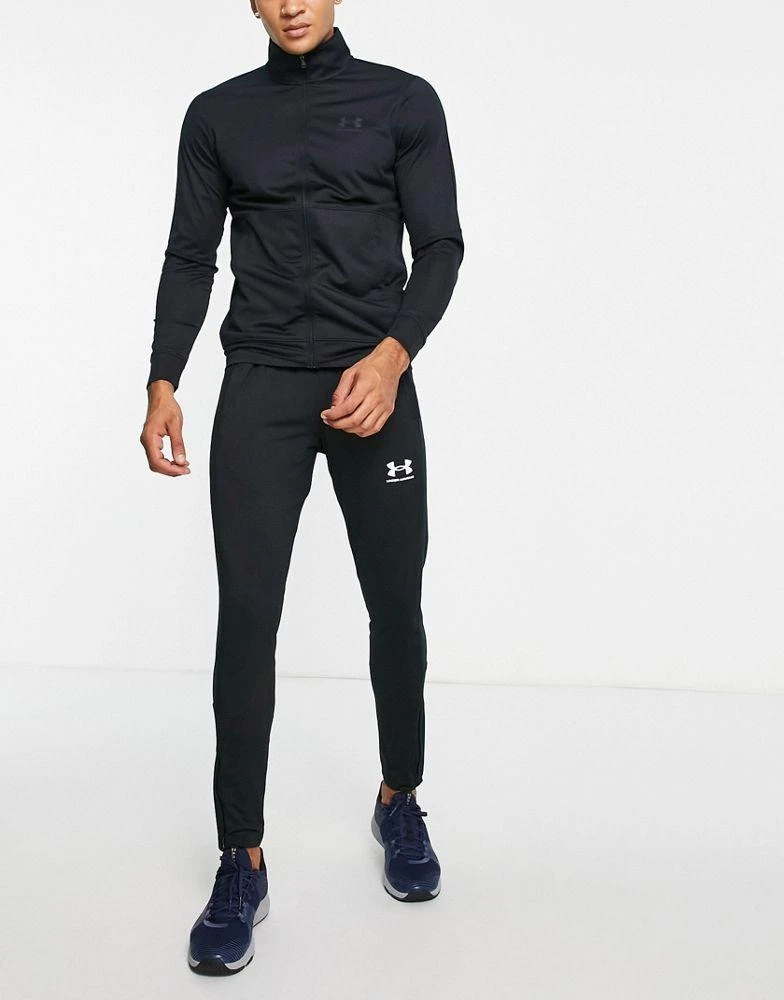 商品Under Armour|Under Armour pique track jacket in black,价格¥323,第2张图片详细描述
