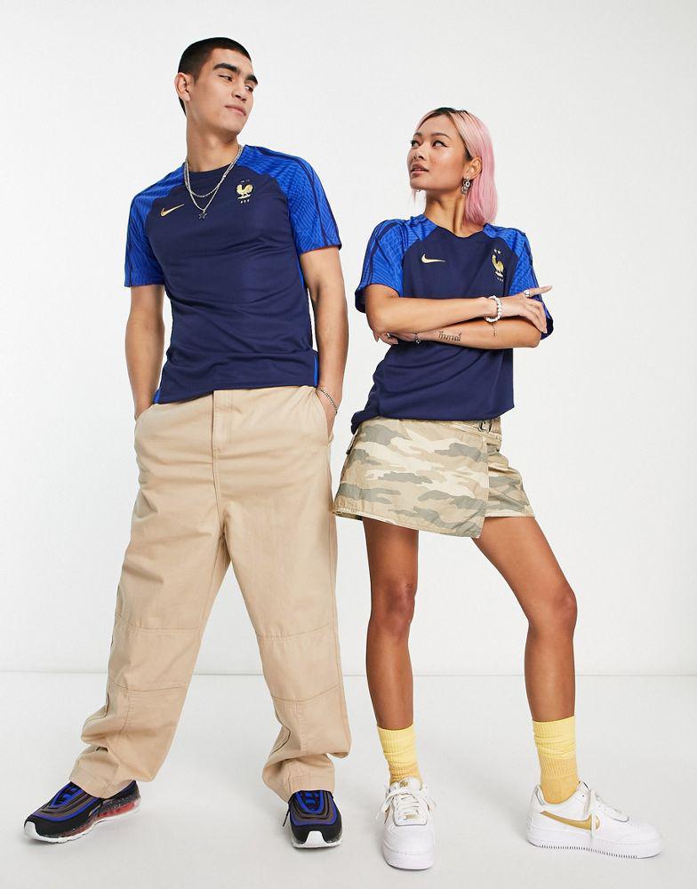 商品NIKE|Nike Football World Cup 2022 France unisex t-shirt in dark navy,价格¥303,第5张图片详细描述