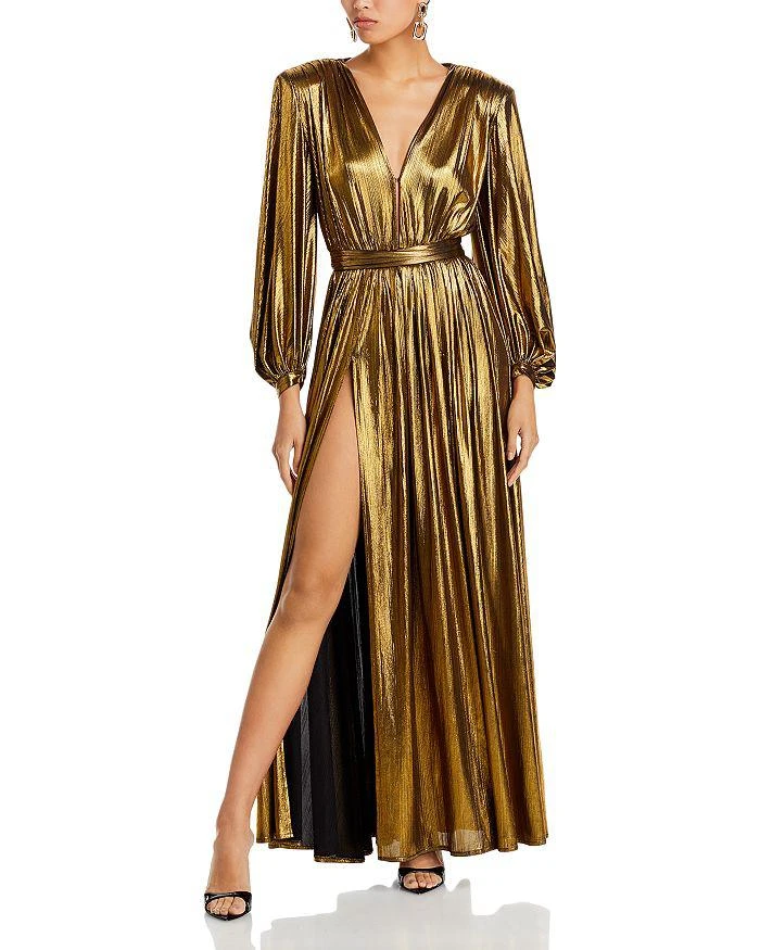 商品BRONX AND BANCO|Zoe Gold Gown,价格¥3079,第1张图片