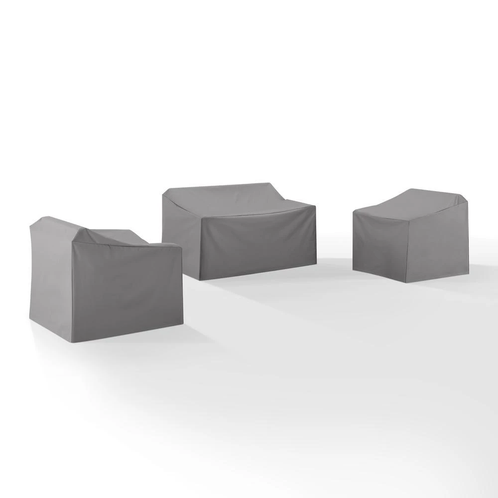 商品Crosley Furniture|3Pc Furniture Cover Set Gray - Loveseat & 2 Chairs,价格¥1091,第5张图片详细描述