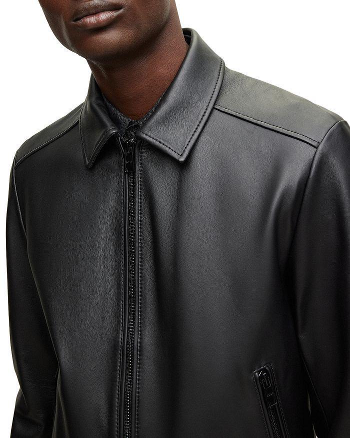 商品Hugo Boss|Manka Leather Jacket,价格¥3231,第7张图片详细描述
