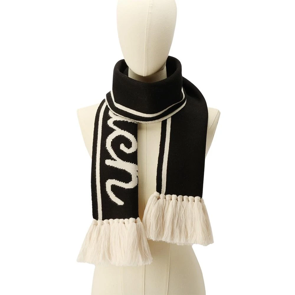 商品Coach|Women's Varsity Logo Knit Fringe-Trim Scarf,价格¥729,第3张图片详细描述