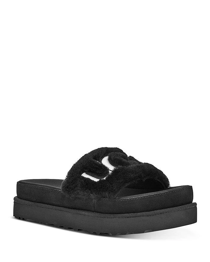 商品UGG|Women's Laton Logo-Embroidered Slide Sandals,价格¥524,第1张图片