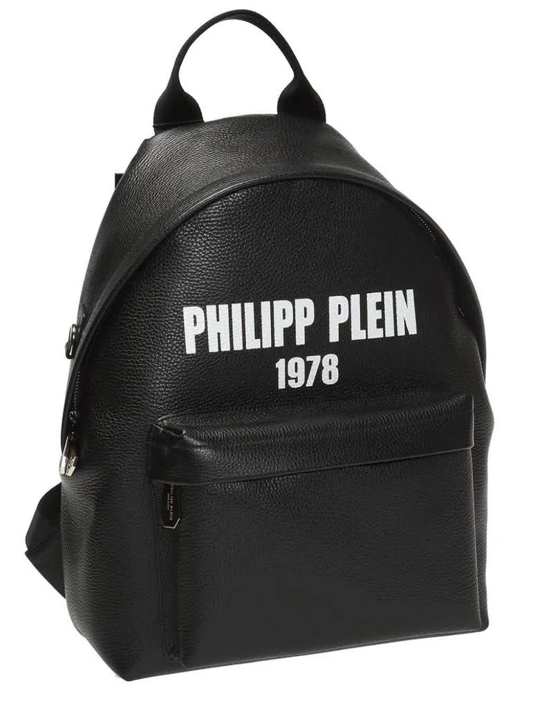 Philipp Plein Philipp Plein Mens Black PP1978 Elkskin Backpack 2