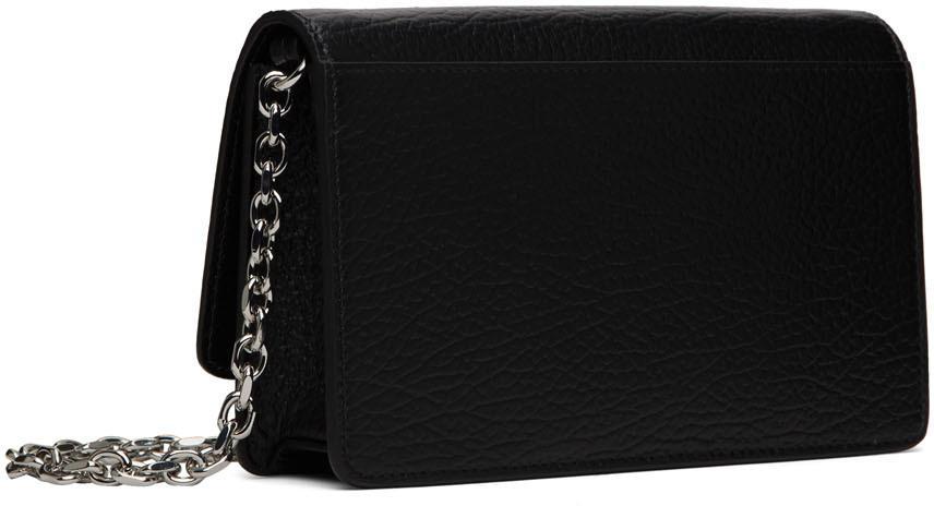 商品MAISON MARGIELA|Black Leather Large Chain Wallet Bag,价格¥5894,第5张图片详细描述