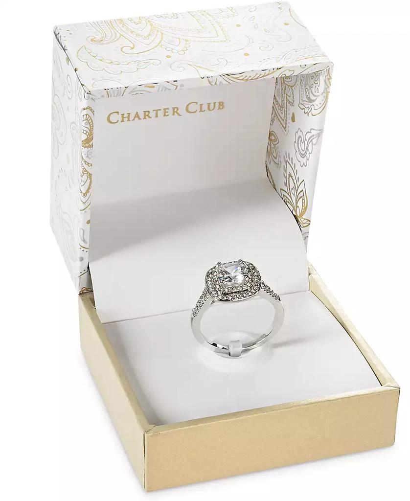 商品Charter Club|Double Halo Crystal Center Ring, Created for Macy's,价格¥105,第2张图片详细描述