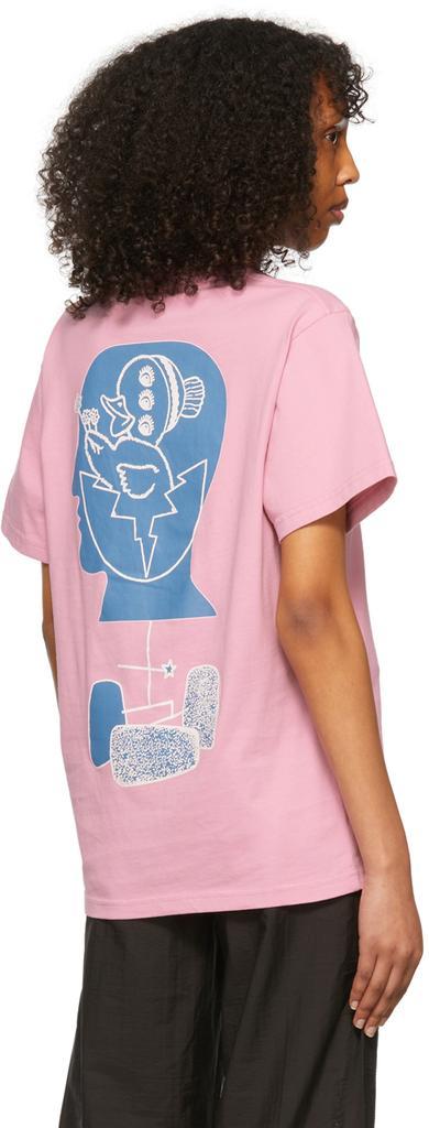 商品Brain Dead|Pink Cotton T-Shirt,价格¥449,第5张图片详细描述